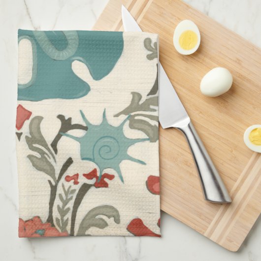 Linge De Cuisine Damas côtier II (Quart Plié)