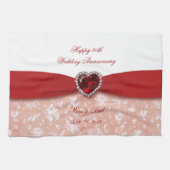 Linge De Cuisine Damask : 40e anniversaire Mariage (Horizontal)