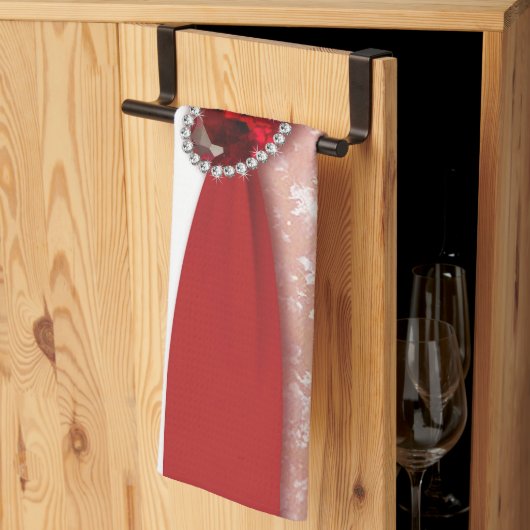 Linge De Cuisine Damask : 40e anniversaire Mariage (Pliage en tiers)