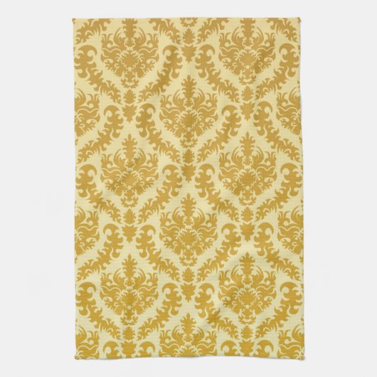 Linge De Cuisine Damassé d'or (Vertical)
