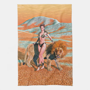 Linge De Cuisine Dame et Lion