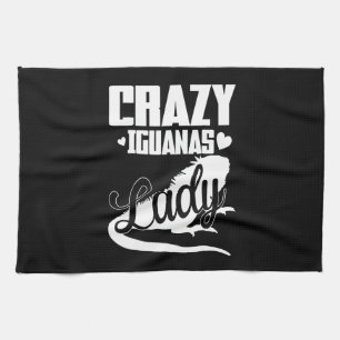 Linge De Cuisine Dame folle d'Iguana