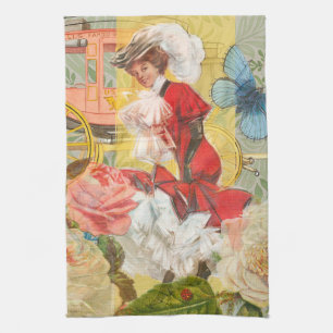 Linge De Cuisine Dame victorienne femme élégante riche illustration
