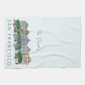 Linge De Cuisine Dames peintes San Francisco (Horizontal)