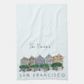 Linge De Cuisine Dames peintes San Francisco (Vertical)