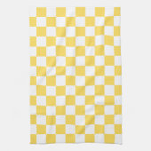 Linge De Cuisine Damier jaune visuel classique (Vertical)
