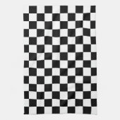 Linge De Cuisine Damier noir classique (Vertical)