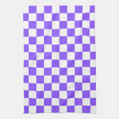 Linge De Cuisine Damier violet classique  (Vertical)