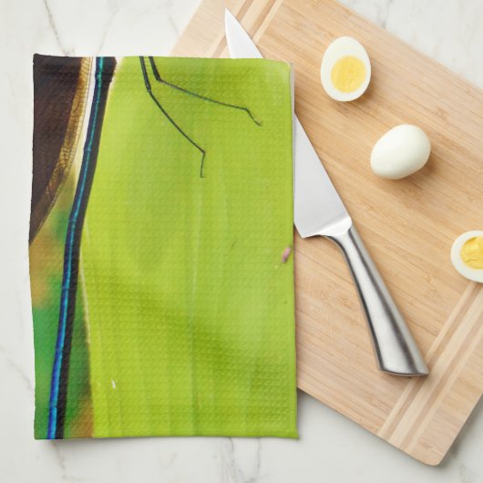 Linge De Cuisine Damselfly et Rose (Quart Plié)