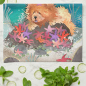 Linge De Cuisine DANCIEN AVEC LE STARZ Red Chow -Serviette de cuisi (Plié)