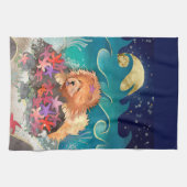 Linge De Cuisine DANCIEN AVEC LE STARZ Red Chow -Serviette de cuisi (Horizontal)