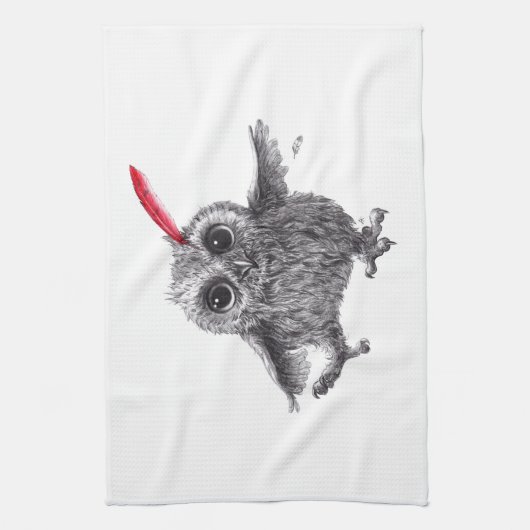 Linge De Cuisine Dancing Owl (Vertical)