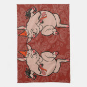 Linge De Cuisine Dancing Pig Antique Cute Danseuse (Vertical)