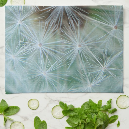 Linge De Cuisine Dandelion blanc (Plié)