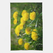 Linge De Cuisine Dandelion Fleurs Dandelions Jaune Vert (Vertical)