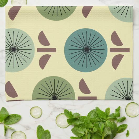 Linge De Cuisine Dandelions atomiques (Plié)