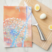 Linge De Cuisine Dandelions soufflant au coucher du soleil  (Quart Plié)