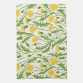 Linge De Cuisine Dandelions, vert, jaune et blanc (Vertical)