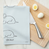 Linge De Cuisine Dans l'âge d'un chien (Quart Plié)