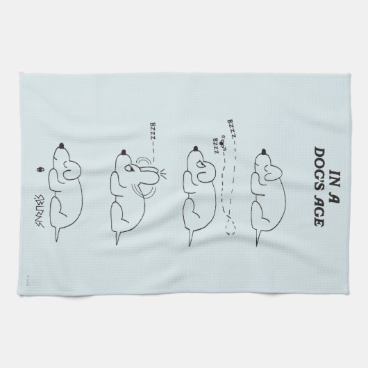 Linge De Cuisine Dans l'âge d'un chien (Horizontal)