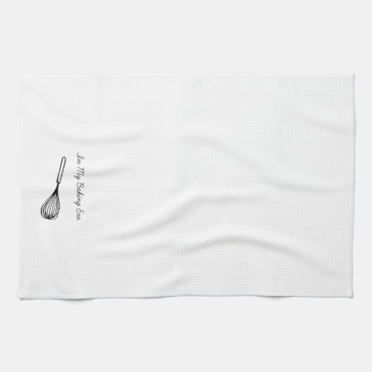 Linge De Cuisine "Dans mon ère de cuisson" Whisk Hand Draetch (Horizontal)