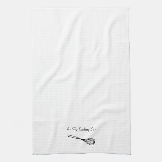 Linge De Cuisine "Dans mon ère de cuisson" Whisk Hand Draetch (Vertical)