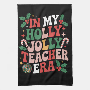 Linge De Cuisine Dans mon ère de professeur de Noël holly jolly Pro