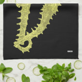 Linge De Cuisine Danse Des Chevaux De Mer (Jaune) (Plié)