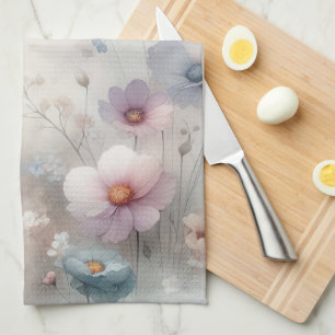 Linge De Cuisine Danse des fleurs et des papillons