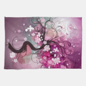 Linge De Cuisine Danse Enchantée Cherry (Horizontal)