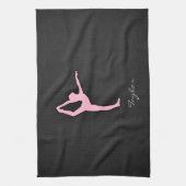 Linge De Cuisine Danseur de ballon rose clair (Vertical)