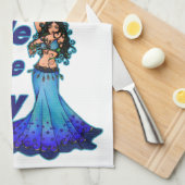 Linge De Cuisine Danseur du ventre bleu (Quart Plié)