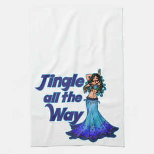 Linge De Cuisine Danseur du ventre bleu