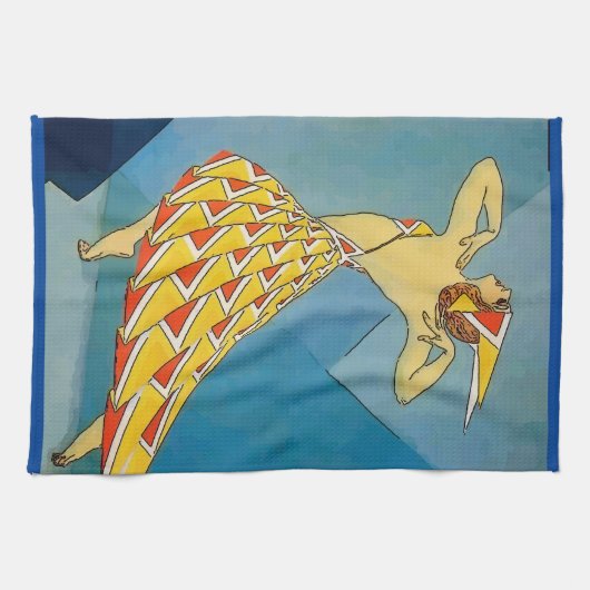 Linge De Cuisine Danseur vintage (Horizontal)