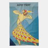 Linge De Cuisine Danseur vintage (Vertical)