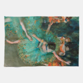 Linge De Cuisine Danseurs en vert par Edgar Degas (Horizontal)