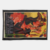 Linge De Cuisine Danseurs vintages de flamenco espagnols (Horizontal)