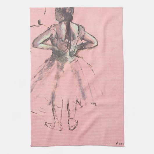 Linge De Cuisine Danseuse de dos, les mains sur les hanches par Edg (Vertical)