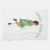 Linge De Cuisine Danseuse de step irlandais - Vert (Horizontal)