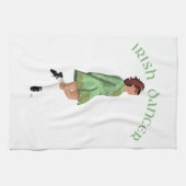 Linge De Cuisine Danseuse de step irlandais - Vert (Horizontal)