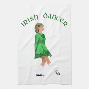 Linge De Cuisine Danseuse Irlandaise Soft Shoe en Vert