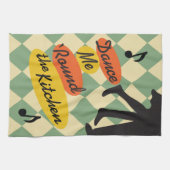 Linge De Cuisine Dansez-moi autour de la cuisine rétro (Horizontal)