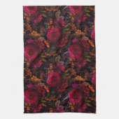 Linge De Cuisine Dark Academia Floral Design (Vertical)