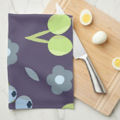 Linge De Cuisine Dark Botanical Kitchen Towel (Quart Plié)
