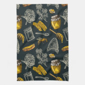 Linge De Cuisine Dark Honey Bee Bee Beehive (Vertical)