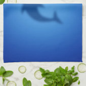 Linge De Cuisine Dauphin bleu (Plié)