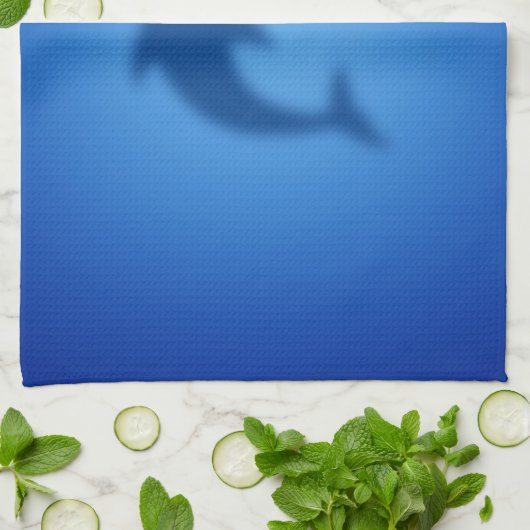 Linge De Cuisine Dauphin bleu (Plié)