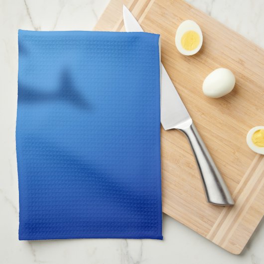 Linge De Cuisine Dauphin bleu (Quart Plié)