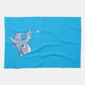 Linge De Cuisine Dauphin de dessin adorable (Horizontal)