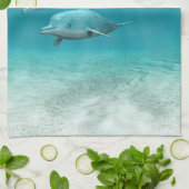 Linge De Cuisine Dauphins de natation (Plié)